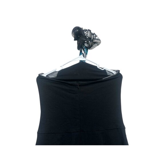 Y2K Cache Bodycon Mini Dress Skort Womens Medium Black Halter Buckle Party Retro - Picture 7 of 16